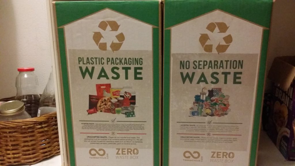 These Terracycle boxes are made of heavy-duty cardboard and can hold more than we can imagine.