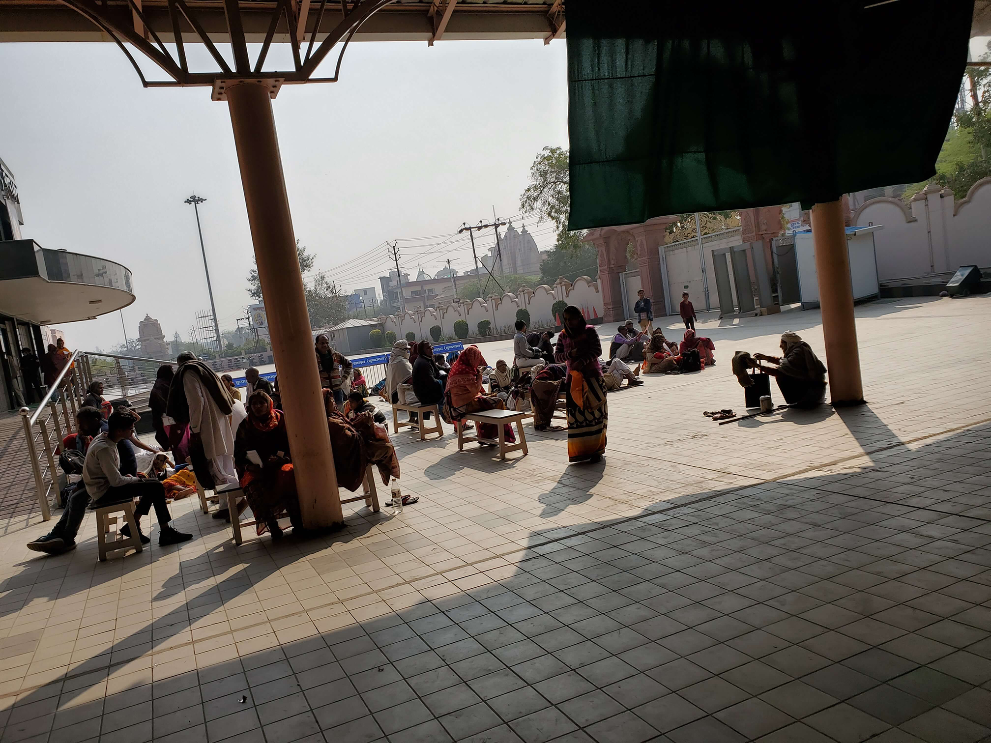 Out Patients Sunning in the winter months